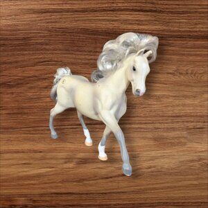 1966 Empire Grand Champions Beige Plastic Horse With Braided Tail‎ Flowing Mane